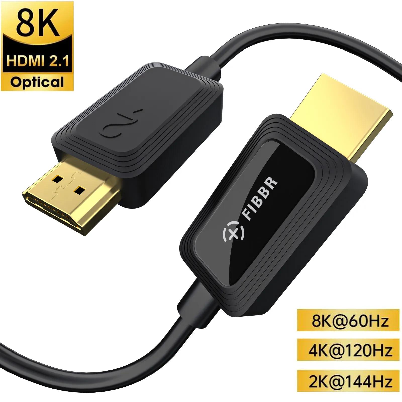 FIBR  HDMI 2.1 ȣȯ ̺, eARC HDR HDCP 2.2 2.3, HDTV PS5 緹 Xbox PC TV, 8K, 60Hz, 48Gbps, 4K, 120Hz, 144Hz
